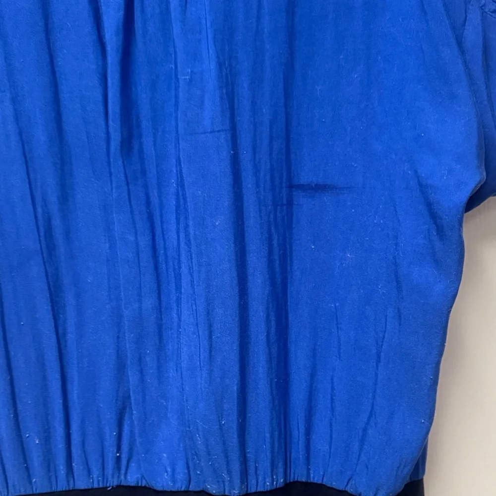 Express Royal Blue and Black Shirt Dress - Picture 11 of 12